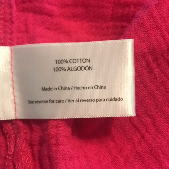 three dots fuchsia double gauze top size XXL - Picture 5 of 6